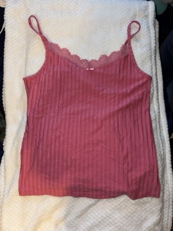 Calida Top, Size M, Pink, Ribbed Summer Tank — Swiss Made
