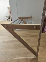 Wandgarderobe Holz Metall 80 cm guter Zustand