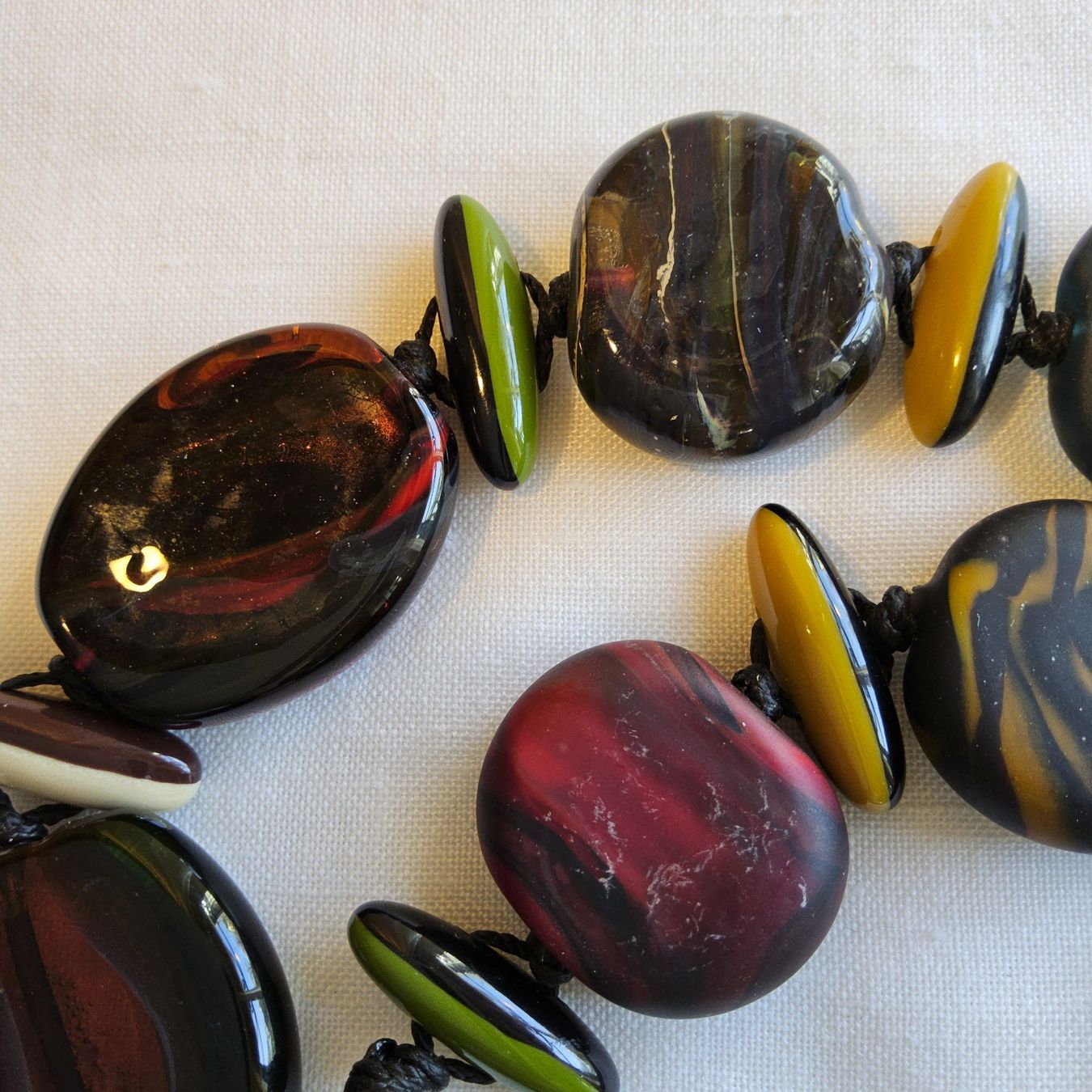 Catenine: Art Glas Halsband Collier – Usato da Zürich venduto da philpip 6