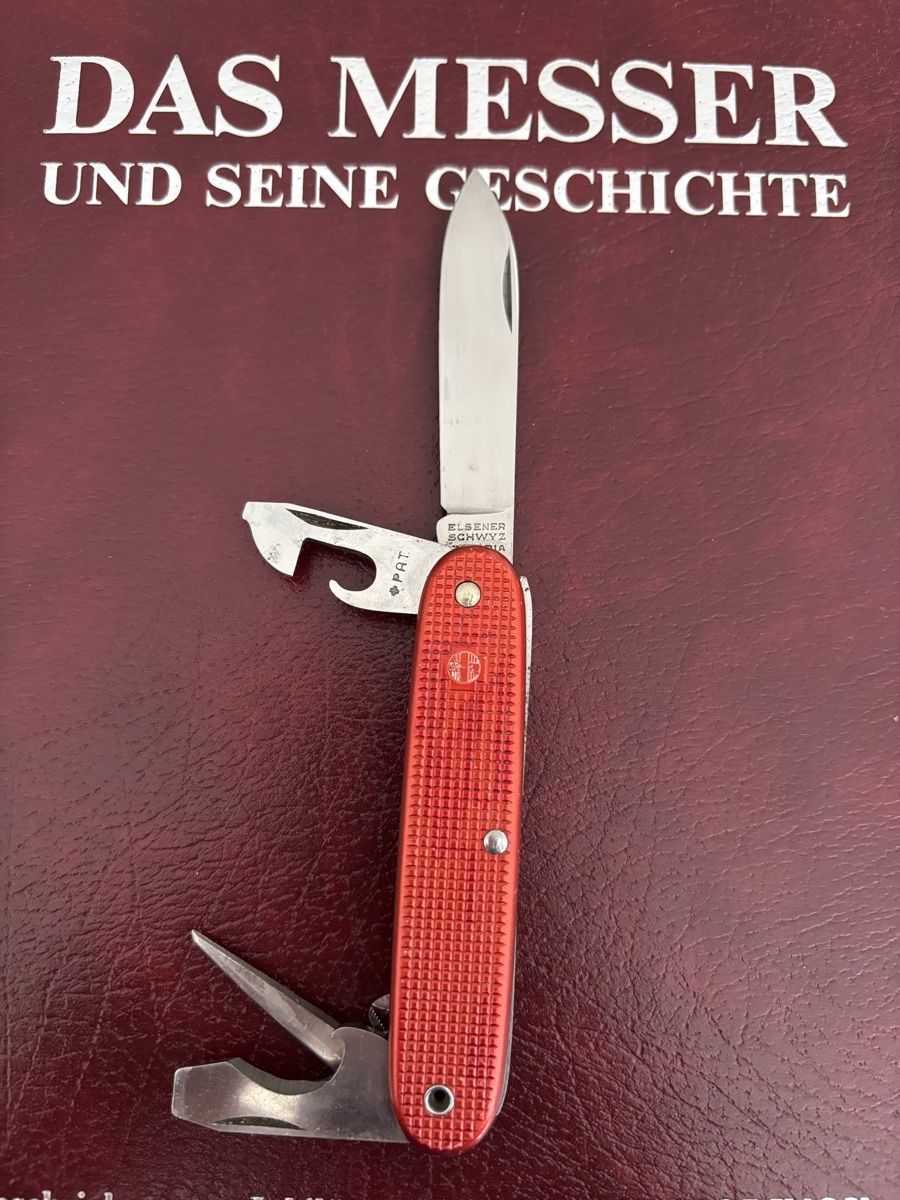 Schweizer Armee Coltelli tascabile: Elsener Soldatenmesser rot 1966 – Usato da Allenwinden venduto da Lb3 1