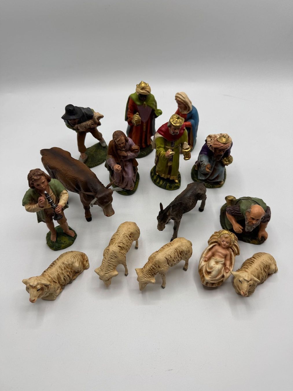 Statuette: Krippenfiguren Set 15-teilig – Usato da Sachseln venduto da BONATI01