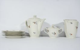 ArtDeco Kernservice: 2 Kannen - Zuckerdose - 5 Dessertteller