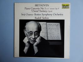 SERKIN - OZAWA Beethoven 3, 4 & 5 - 3 TELARC LPs