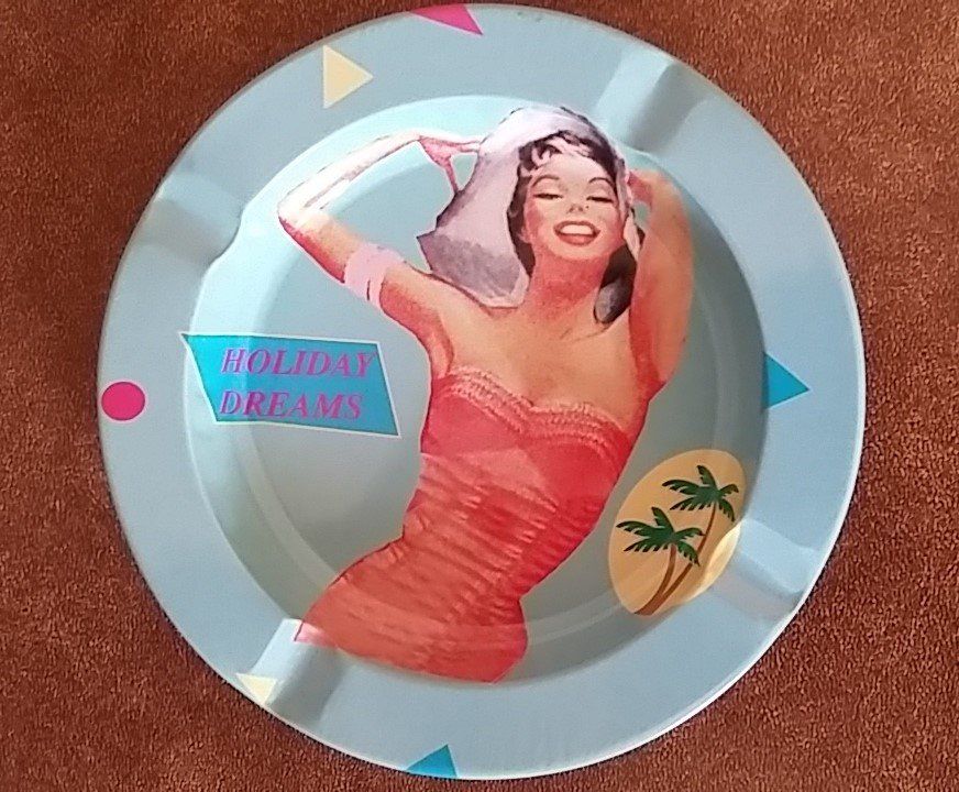 Portacenere: vintage auto cendrier, Holiday dreams Ashtray – Usato da Bussy FR venduto da Plymouth1963