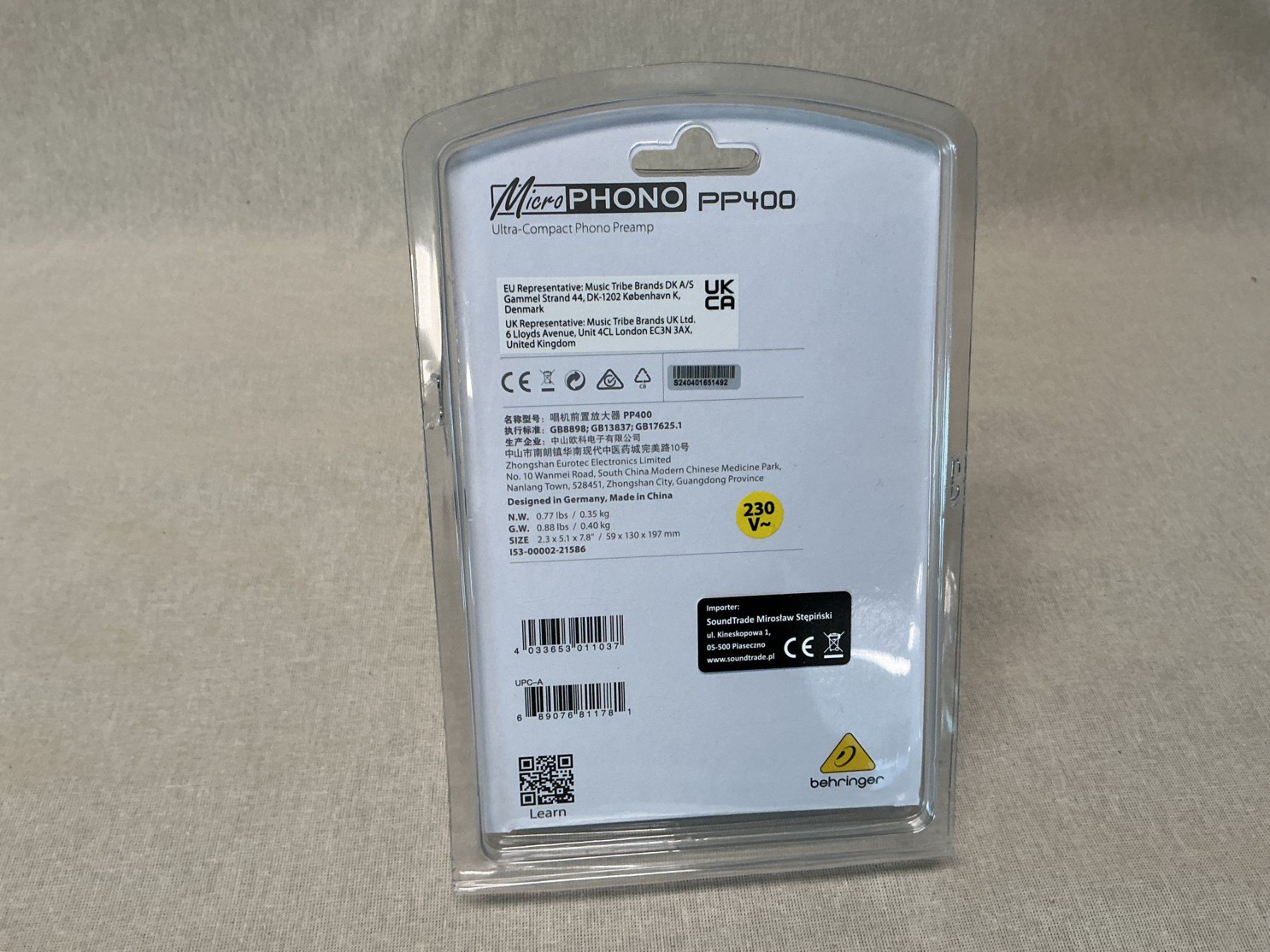 Behringer Amplificatori: BEHRINGER Micro-Phono PP400 – Nuovo e nell'imballaggio originale da Richterswil venduto da Restwert_Richterswil 1