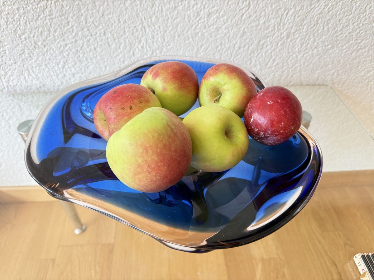 Ciotole: Glasschale blau Designobjekt Glaskunst – Usato da Bern venduto da Delamer 5