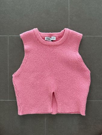 Zara pink Strick-Top, Grösse S, ideal für Sommer ☀️