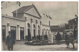 Basel, Schweizer Mustermesse, belebt, gelaufen 1918