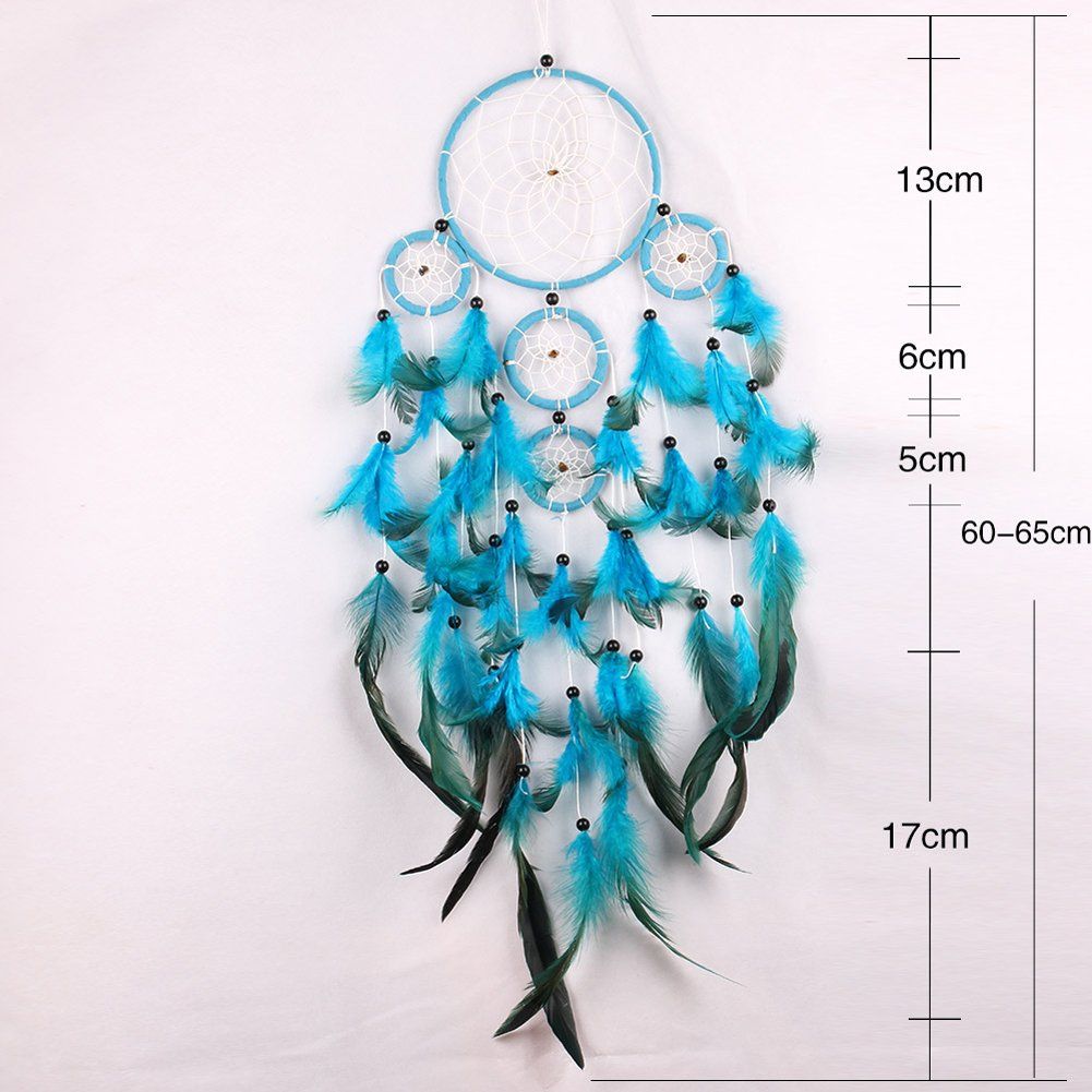 Alle Dekorationen: Blauer Traumfänger - Dream Catcher - Attrape-rêve bleu – Neu und originalverpackt aus Gurmels von Swisspod 2