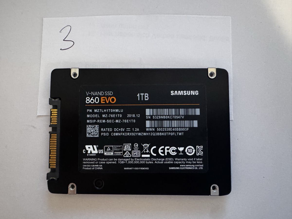 Samsung Dischi rigidi: Samsung SSD 860 EVO 1TB [3] – Nuovo (secondo la descrizione) da Reinach BL venduto da leo_d9bs 1