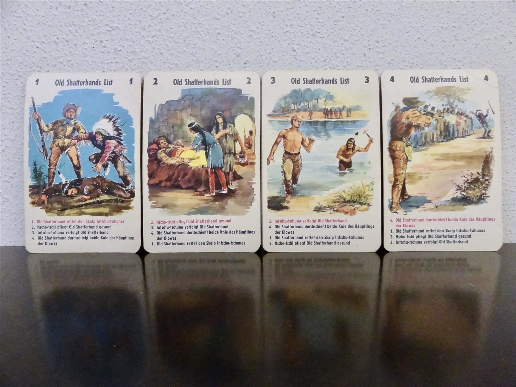 Giochi: schönes altes Quartett WINNETOU – Usato da Kerzers venduto da wisaundso 8