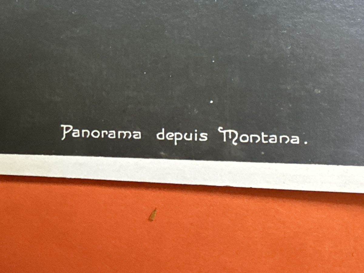 Cartoline postali: 9330 Panorama depuis Montana – Usato da Zürich venduto da Chaeffeler 2