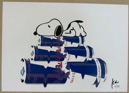 KeC: Snoopy needs Red Bull energy, signiert 2/10