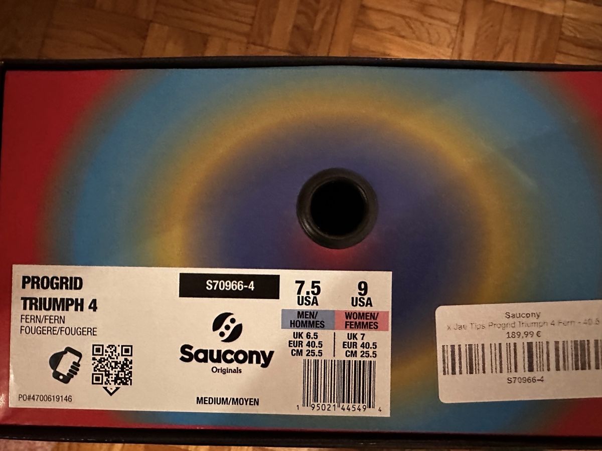 Saucony Chaussures hommes: Baskets Saucony X Jae Tips Progrid Triumph 4 – Neuf (Voir description) à Lausanne par Magic1900 6