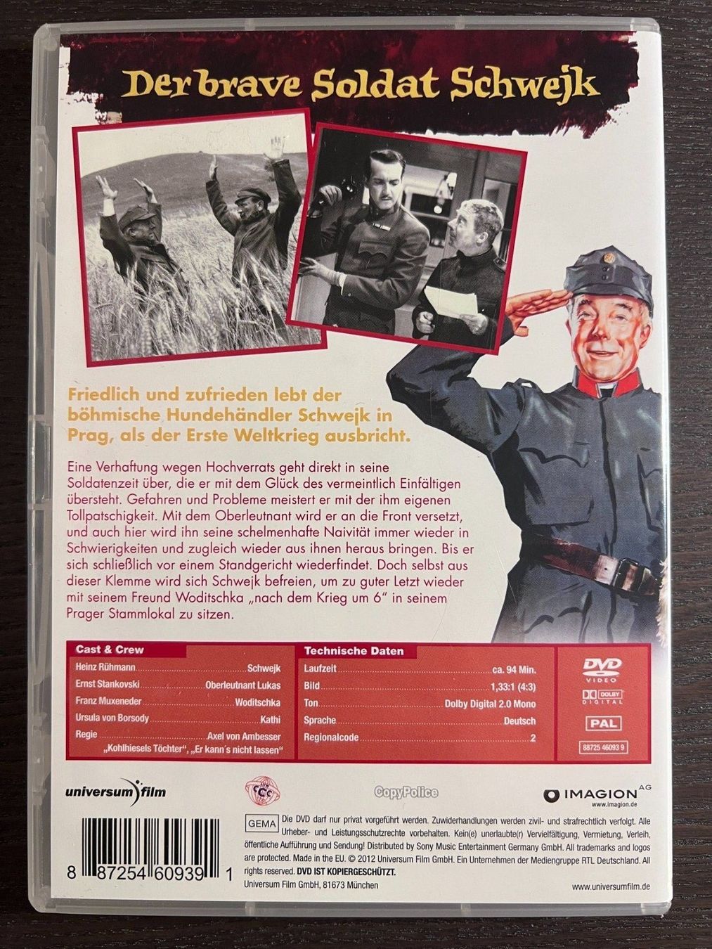 Tutti i DVDs: Der brave Soldat Schwejk – Usato da Zürich venduto da FilmFreunde 1
