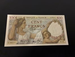 France, 100 Francs, 1942