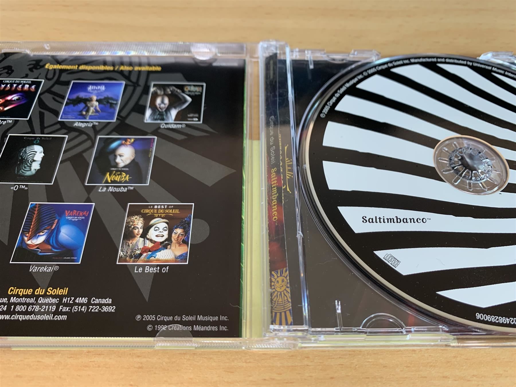 CD: Cirque Du Soleil – Saltimbanco – Usato da Rikon im Tösstal venduto da Alpenmutz 2