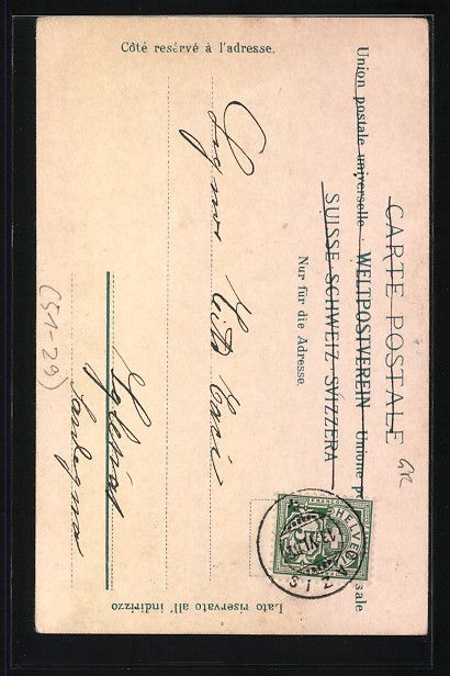 Cartoline postali: Rätische Trachten, Domleschger Brauthau – Usato da Berlin venduto da bartko-reher 1