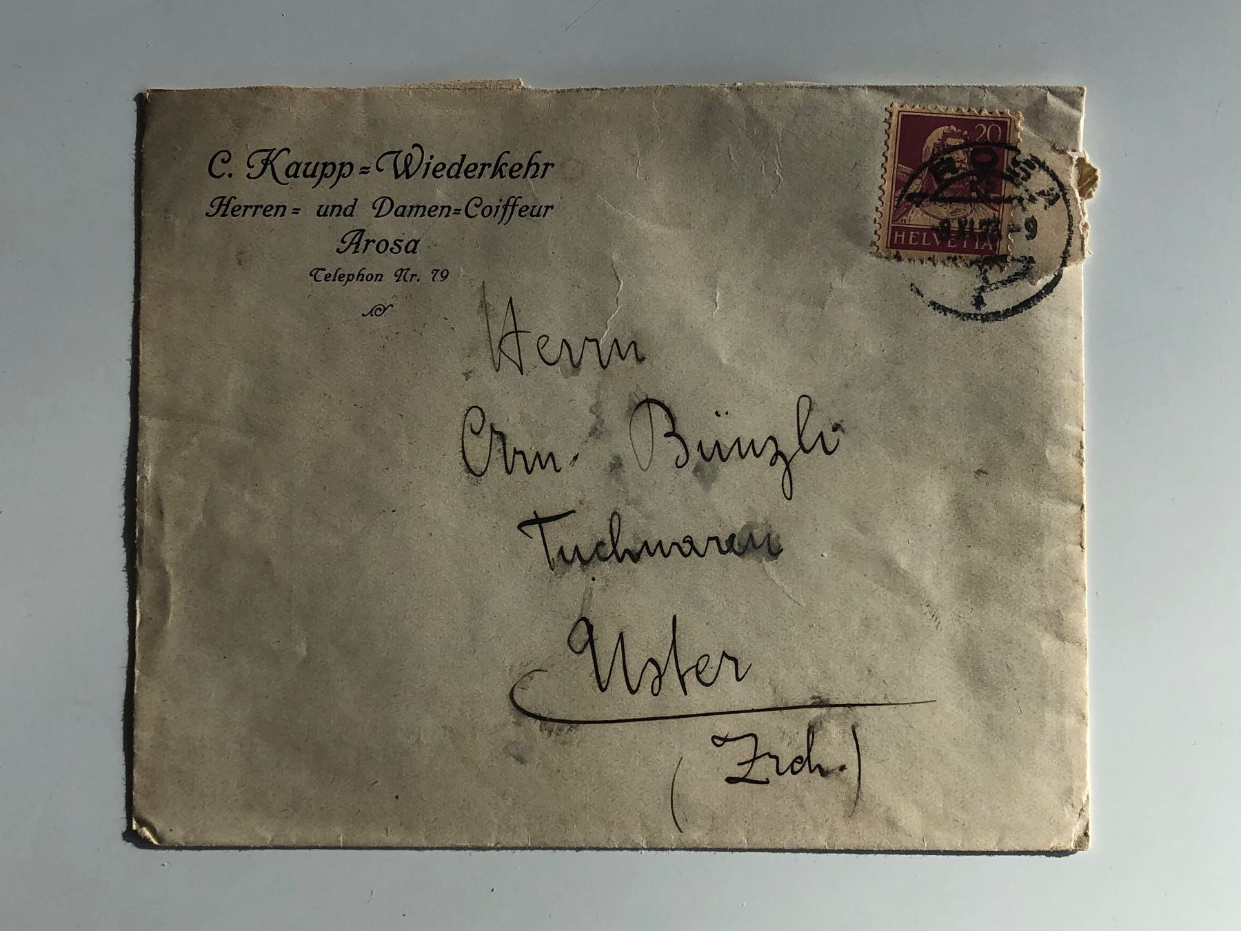 Tous les timbres: Illustrierter Werbebrief AROSA 1923 !!! – D'occasion à Winterthur par SchatzchischtliWinti 1
