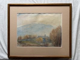 Aquarelle - Daté et signé