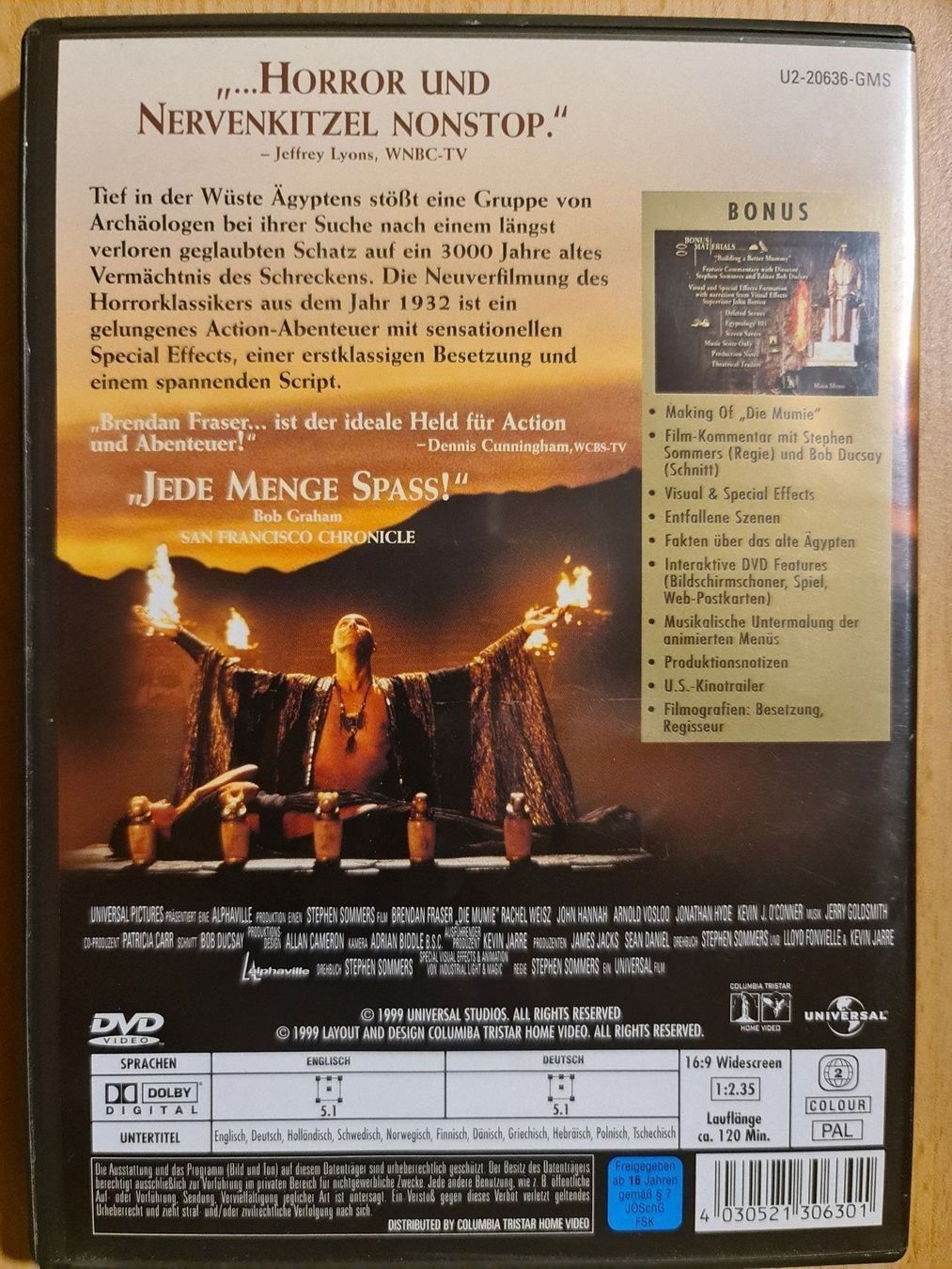 Tutti i DVDs: Die Mumie - collectors edition – Usato da Dintikon venduto da Vexi 1