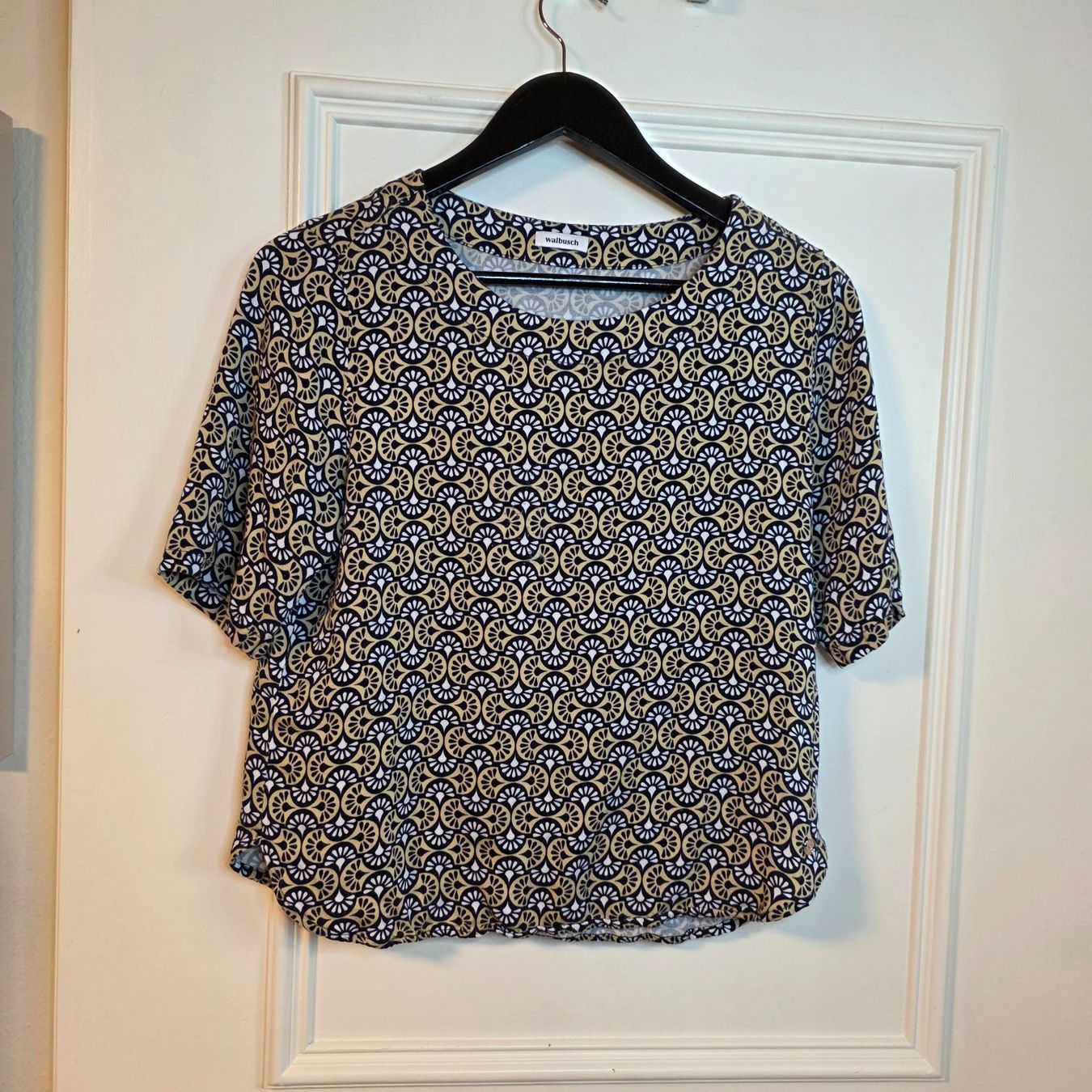 Walbusch Camicette: Walbusch Viskose Bluse mit Muster Gr. M – Usato da Wald ZH venduto da CapLux 9