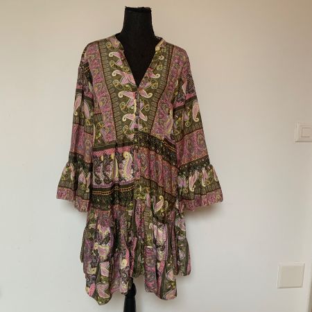 Boho Tunika / Stufenkleid aus Seide