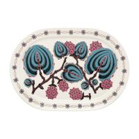 1 x Iittala Taika: schwarz Servierplatte oval 41cm