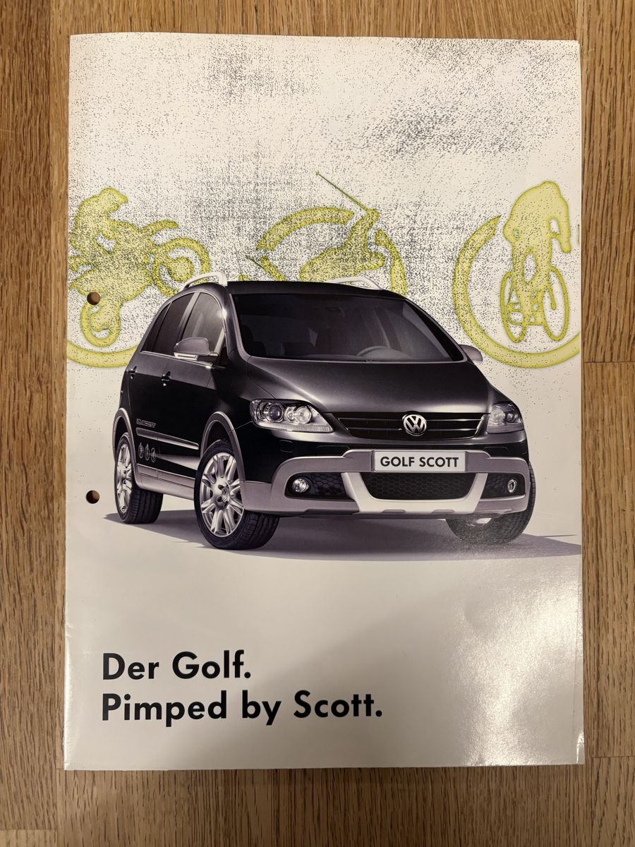 VW Documenti: VW Golf Scott Sondermodell, Prospekt – Usato da Freienstein venduto da Golfbueb
