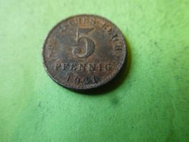 Dt. Reich 1921, 5 Pfennig