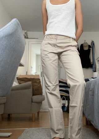 Tommy Hilfiger Chino Hose Beige, Gr. 6, Top Zustand!