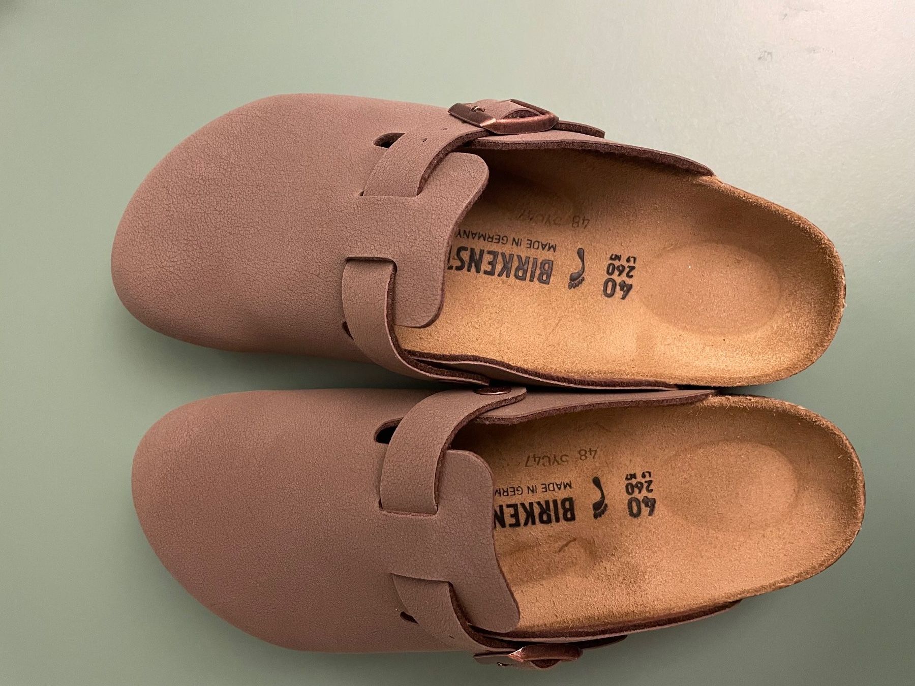 Birkenstock Scarpe da uomo: Birkenstock Boston Tex Mocca Gr. 40 schmale Version – Nuovo (secondo la descrizione) da Zürich venduto da lischeni 2