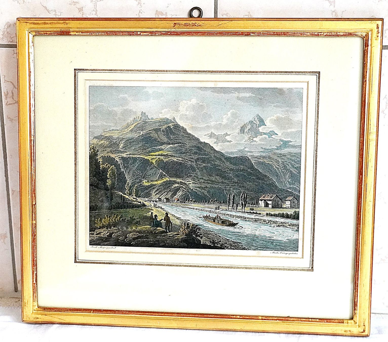 Incisioni: Meilen Kupferstich von Jacob Meyer 1787 – Usato da Baar venduto da 2cvbaar