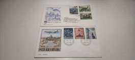 2x Briefumschläge Vatikan und San Marino 1967/1965