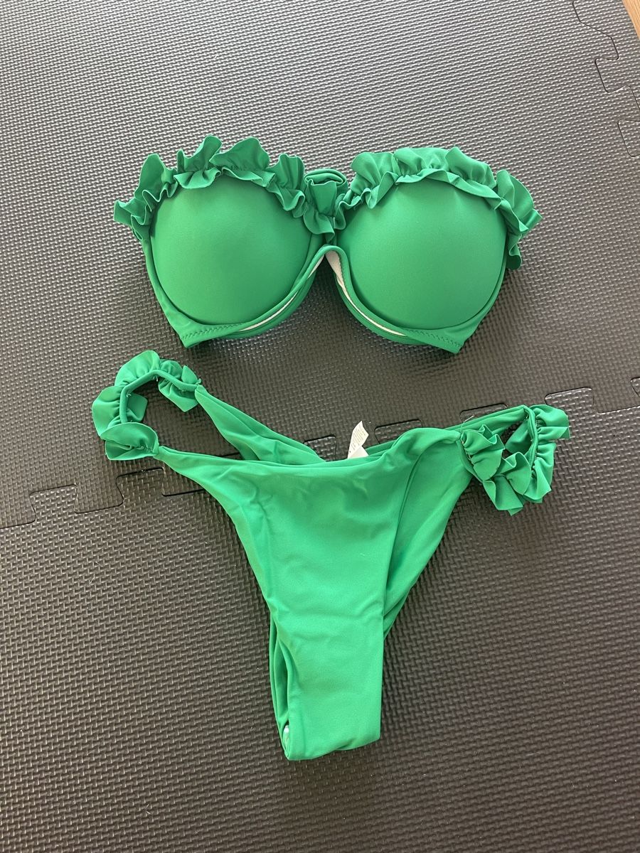 Costumi da bagno & Bikini: Wunderschönes Grünes Bikini trägerlos Gr S – Nuovo e nell'imballaggio originale da Bassersdorf venduto da Sandy456 4
