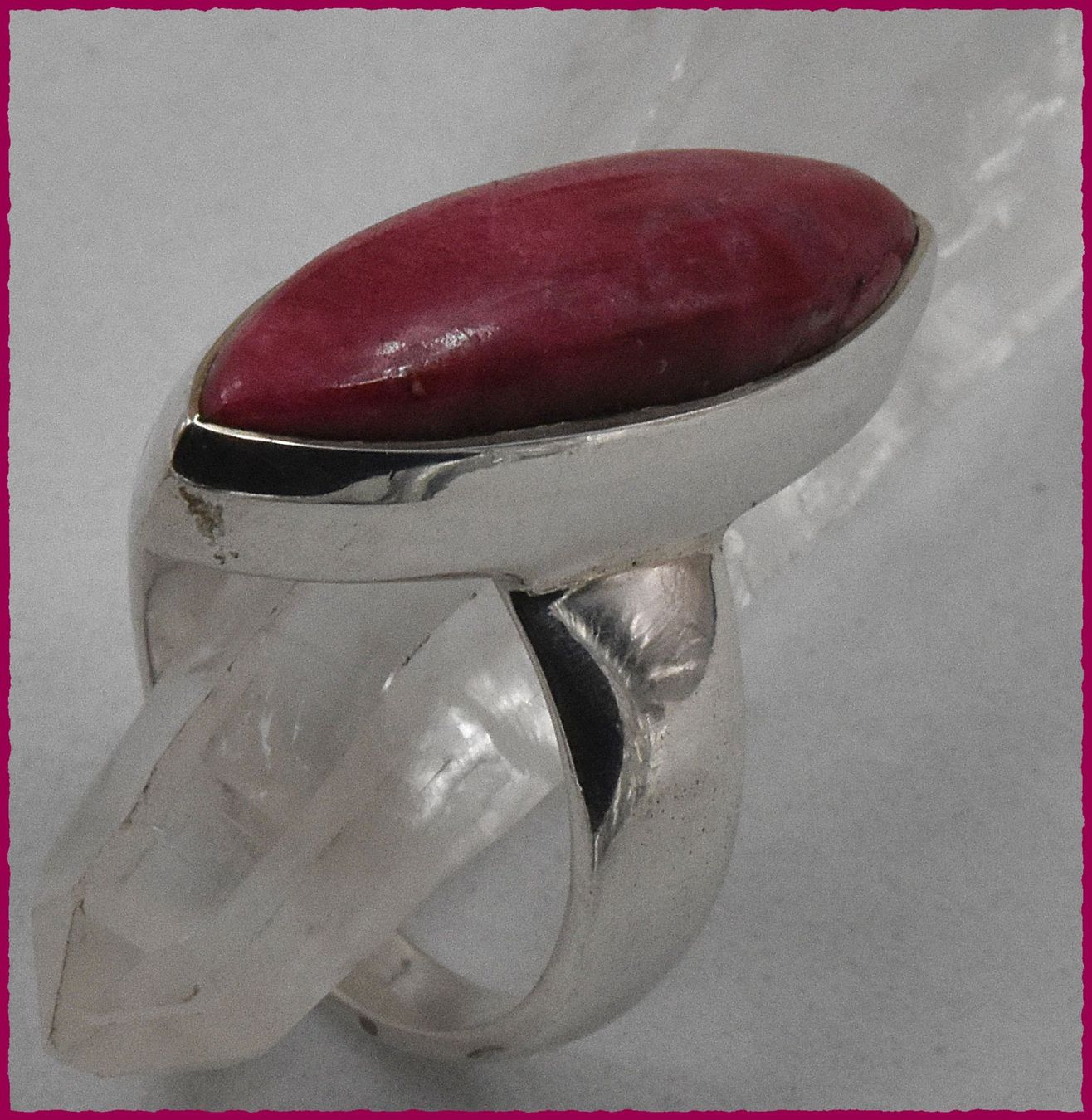 Anelli: Prächtiger Thulit Ring 925 Silber – Nuovo e nell'imballaggio originale da Oberglatt ZH venduto da Goldfee1 1