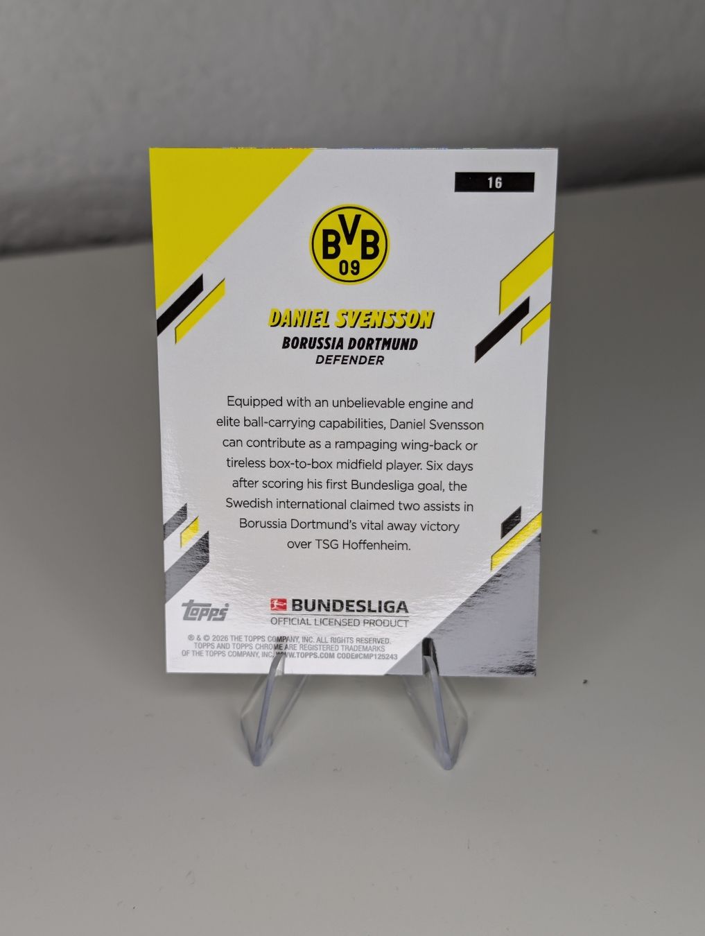 Topps Carte collezionabili: Daniel Svensson Borussia Dortmund Topps Chrome  – Nuovo (secondo la descrizione) da Hunzenschwil venduto da BRPCards 1