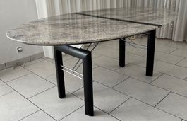 Esstisch Granit / Holz H=73cm, B=110cm, L=1.8m bis 2.8m