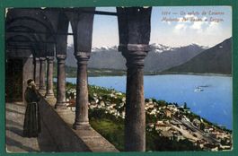 un Saluto da Locarno, Madonna del Sasso, 1920, gelaufen