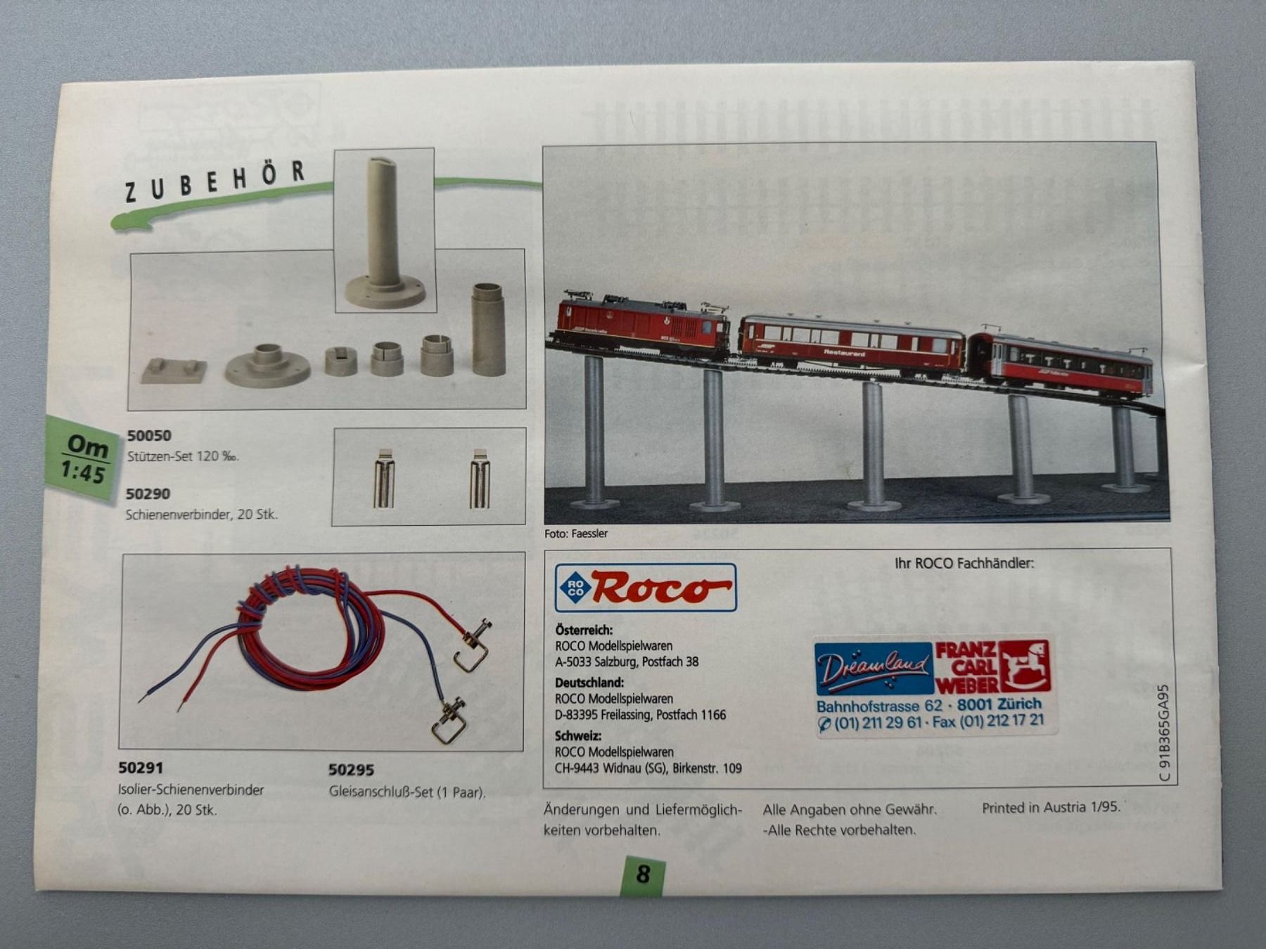 Roco Modelleisenbahnen: ROCO - Katalog 1995 – Gebraucht aus Fehraltorf von Success 1