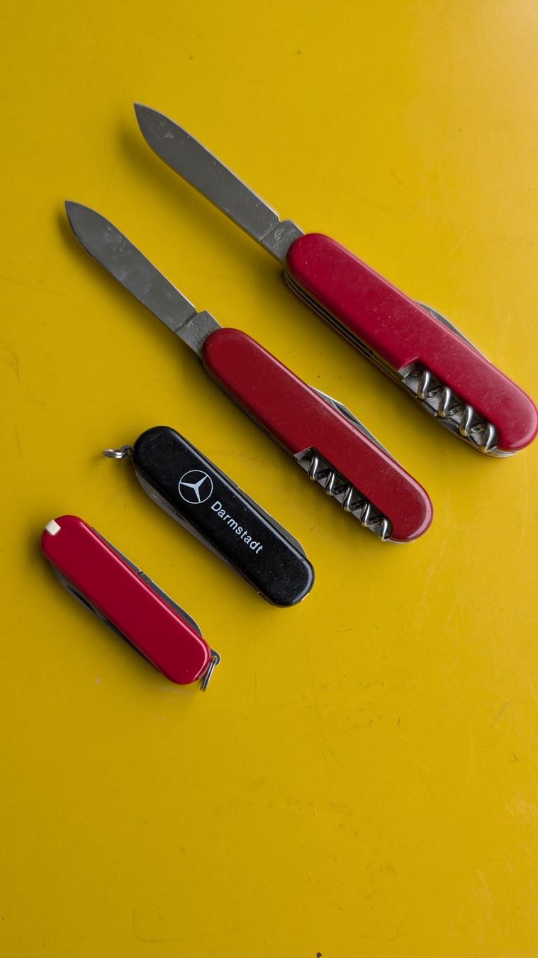 Coltelli tascabile: Lot von 4 Sackmesser – Usato da Mönchaltorf venduto da Blechfreund 1