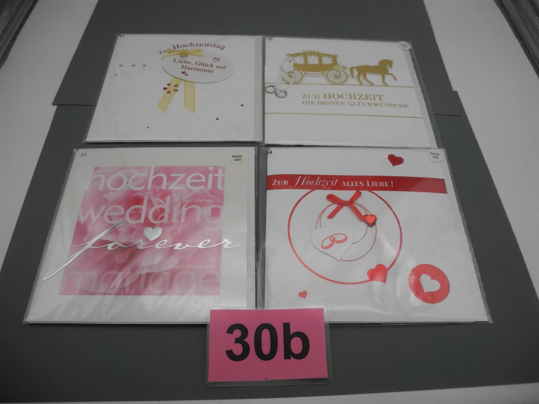 Cartoline: 4 Hochzeitskarten, Nr. 30b – Nuovo e nell'imballaggio originale da Kottwil venduto da Crazyrolf