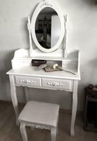 Schminktisch mit Hocker, weiss, Vintage Stil, Top!