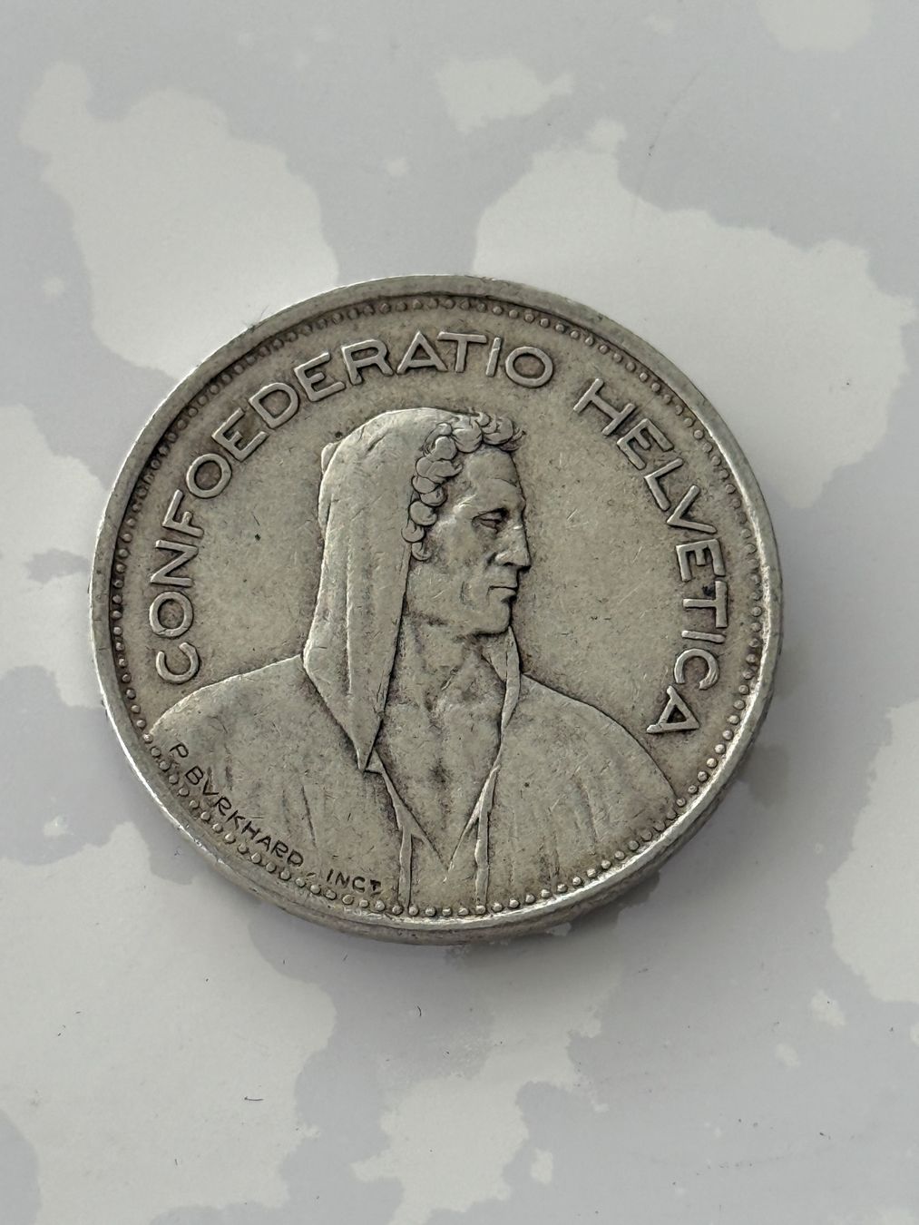 Tutti le monete: 5 Franken 1948  Rar – Usato da Wallisellen venduto da SWISS_SILVER1