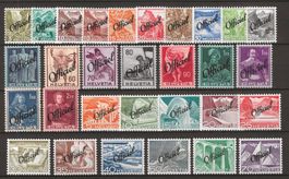 Verwaltungsmarken Nr. 46 - 75, postfrisch ** KP 240.--