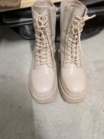 Winterstiefel Beige, Schnürstiefel Gr. 36 - Top Zustand!