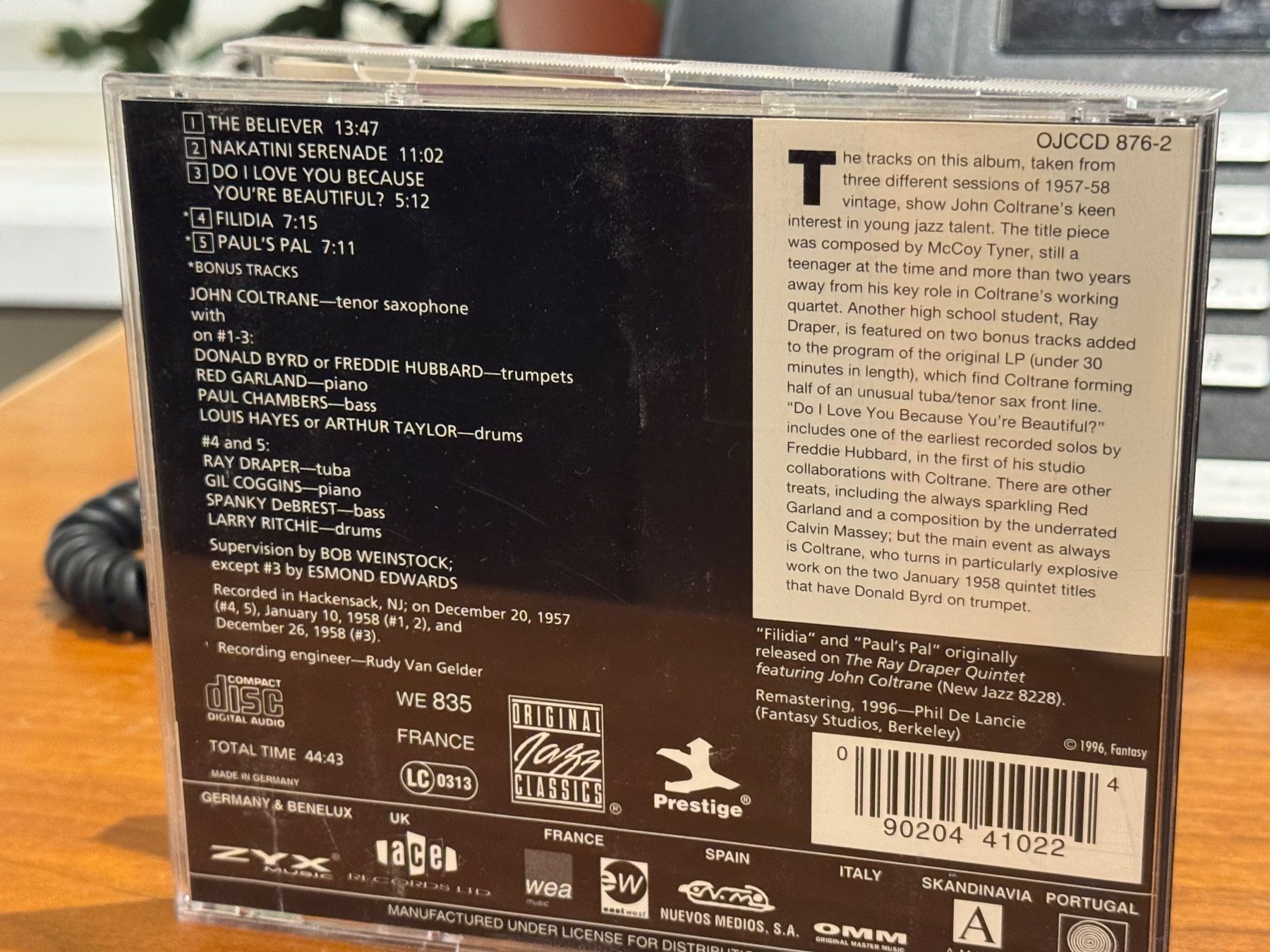 CD: John Coltrane - The Believer - KA01A – Nuovo (secondo la descrizione) da Küsnacht ZH venduto da JazzRecords 1