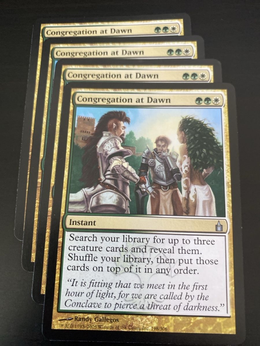 Magic The Gathering Carte collezionabili: 4x Congregation at Dawn – Usato da Oberglatt ZH venduto da Finlandia1