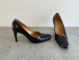 BALLY Pumps echt Alligator Kroko Gr. 39.5 - ab 1 CHF!