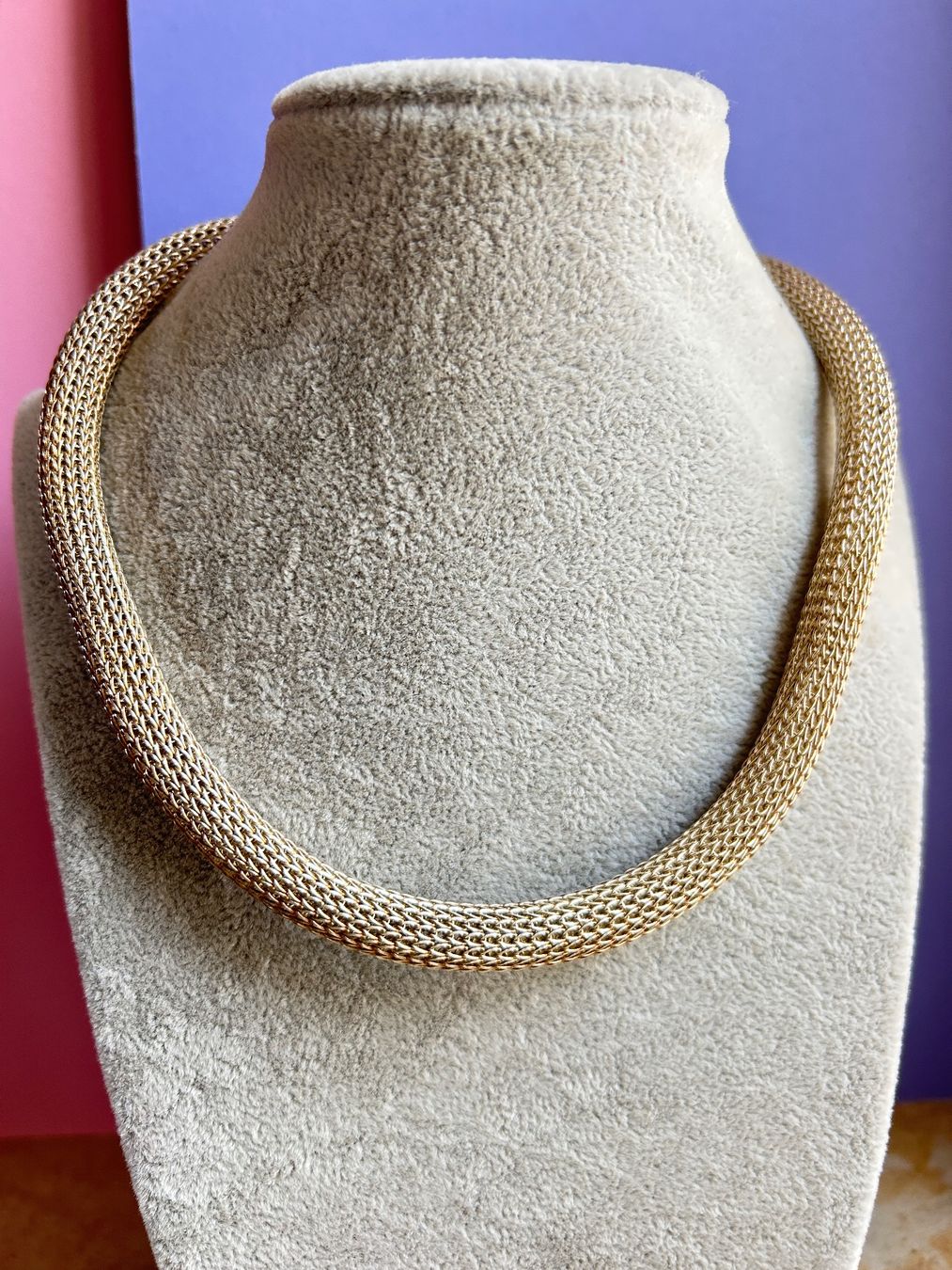 Catenine: Runde geflechtete Halskette (46cm) – Usato da Dittingen venduto da Bijoubelle